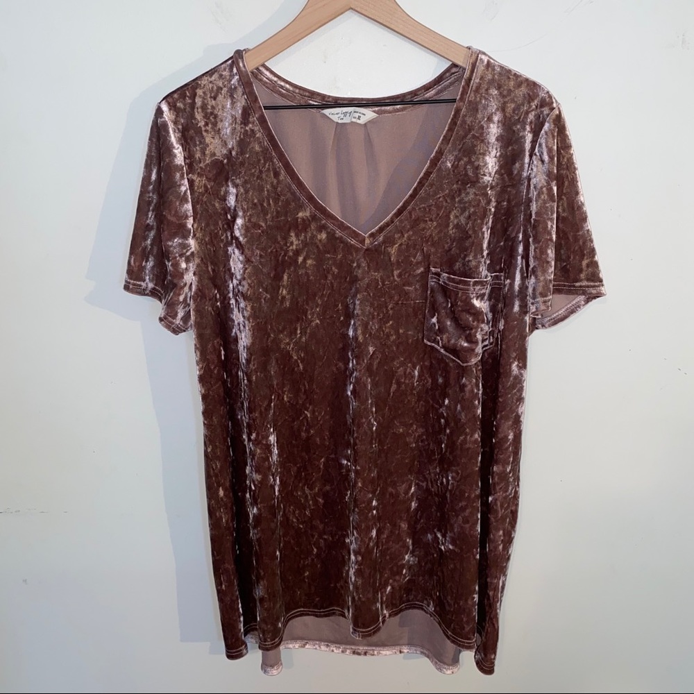 Spring & Mercer Velvet Legging Tee